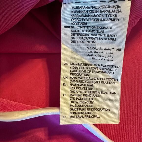 NEW Adidas Womens Track Shorts 3s Sprinter Sz Medium pink - Picture 4 of 9